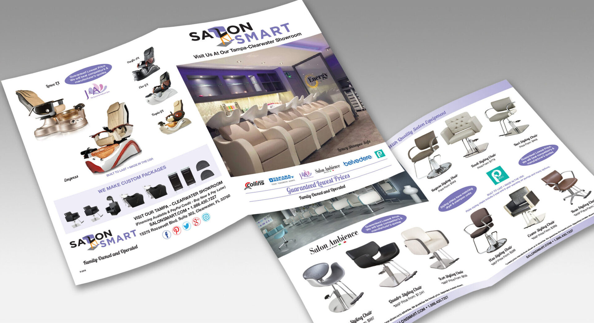 Salon Smart B2B product catalog for Tampa-Clearwater showroom